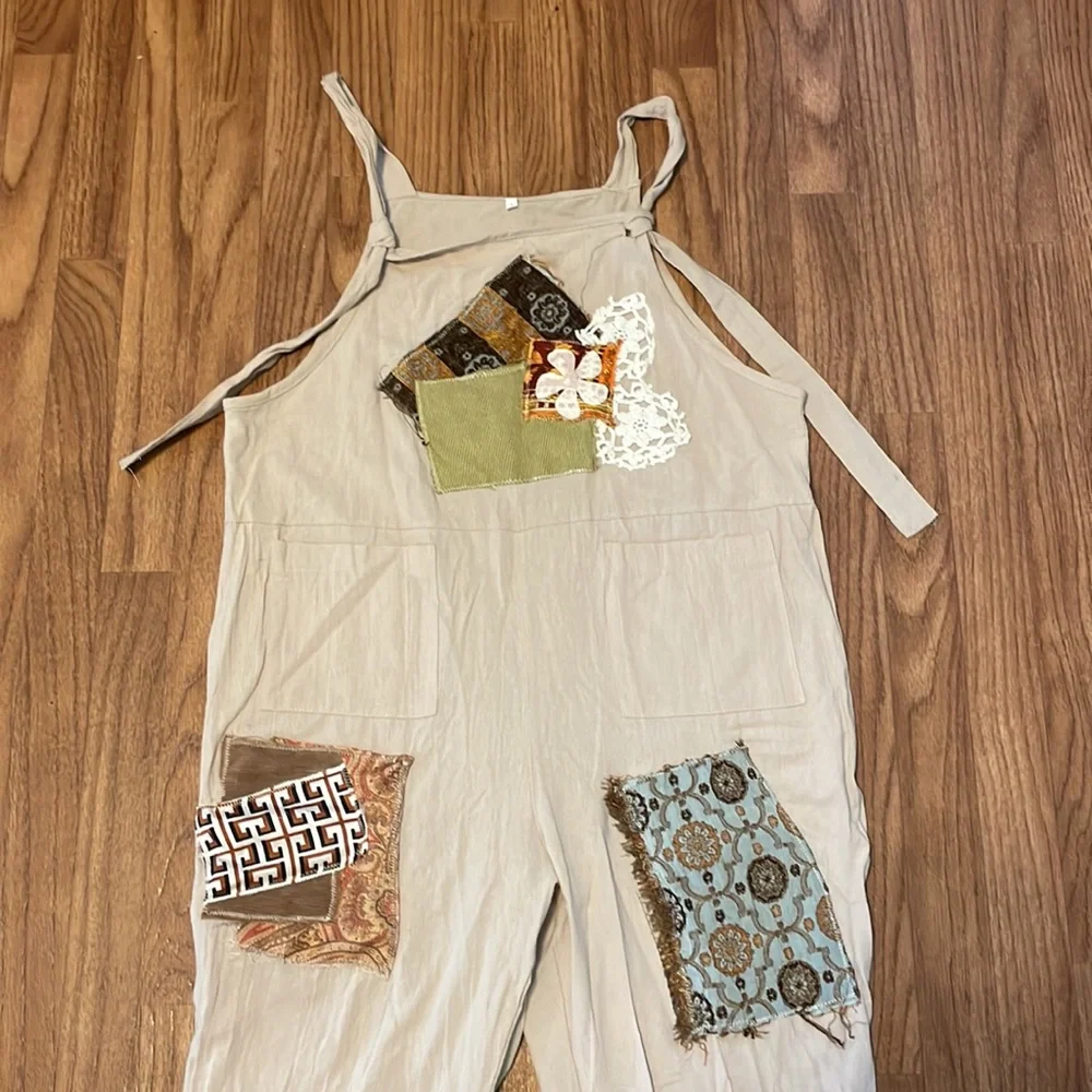 Boho Hippy Jumpsuit/Overalls - Picture 2 of 9